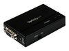 StarTech.com High Resolution VGA to Composite (RCA) or S-Video Converter - PC to TV Video Adapter - 1600x1200 RGB to TV (VGA2VID) - video converter - black_thumb_1