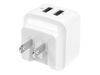 StarTech.com Dual Port USB Wall Charger 17W/3.4A - Travel Charger 110V/220V power adapter - USB - 17 Watt_thumb_5