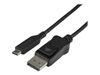 StarTech.com 3.3ft/1m USB C to DisplayPort 1.4 Cable Adapter - 8K/5K/4K USB Type C to DP 1.4 Monitor Video Converter Cable - HDR/HBR3/DSC - external video adapter - black_thumb_1