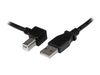 StarTech.com 3m USB 2.0 A to Left Angle B Cable Cord - 3 m USB Printer Cable - Left Angle USB B Cable - 1x USB A (M), 1x USB B (M) (USBAB3ML) - USB cable - 3 m_thumb_1