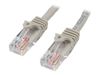 StarTech.com 15m Gray Cat5e / Cat 5 Snagless Patch Cable - patch cable - 15 m - gray_thumb_1