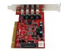 StarTech.com 4 Port PCI SuperSpeed USB 3.0 Adapter Card with SATA/SP4 Power - Quad Port PCI USB 3 Controller Card (PCIUSB3S4) - USB adapter - PCI-X - USB 3.0 x 4_thumb_5