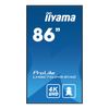 iiyama ProLite LH8675UHS-B1AG 218 cm (86") Klasse (217.4 cm (85.6") sichtbar) LCD-Display mit LED-Hintergrundbeleuchtung - 4K - für Digital Signage_thumb_2