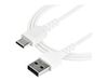 StarTech.com 2m USB A to USB C Charging Cable - Durable Fast Charge & Sync USB 2.0 to USB Type C Data Cord - Aramid Fiber M/M 60W White - USB-C cable - 2 m_thumb_2