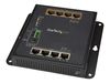 StarTech.com Industrial 8 Port Gigabit PoE Switch, 4 x PoE+ 30W, Power Over Ethernet, Hardened GbE Layer/L2 Managed Switch, Rugged High Power Gigabit Network Switch IP-30/-40C to +75C - Managed Network Switch (IES81GPOEW) - switch - 8 ports - managed_thumb_1