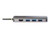 StarTech.com USB C Multiport Adapter, 4K 60Hz HDMI Anschluss, 5Gbit/s USB-A Hub, USB C auf HDMI,  100W PD, GbE, SD/MicroSD, 30cm Kabel, Reiseadapter, Thunderbolt 3 Dockingstation (115B-USBC-MULTIPORT) - Dockingstation - USB-C / Thunderbolt 3 / Thunderbolt_thumb_4