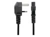 StarTech.com 2m Laptop Power Cord 3 Slot for UK BS1363 to C5 Clover Leaf - power cable - 2 m_thumb_4