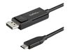 StarTech.com 6ft (2m) USB C to DisplayPort 1.2 Cable 4K 60Hz - Reversible DP to USB-C / USB-C to DP Video Adapter Monitor Cable HBR2/HDR - USB-/DisplayPort-Kabel - 2 m_thumb_1