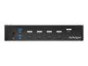 StarTech.com 4 Port DisplayPort KVM Switch - DP KVM Umschalter mit USB 3.0 Hub - 4K 30Hz - KVM-/USB-Switch - 4 Anschlüsse - an Rack montierbar_thumb_1