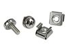 StarTech.com M5 Mounting Screws and Cage Nuts for Server Rack Cabinet - Pack of 100 Server Rack Screws (CABSCREWM52) rack screws and nuts_thumb_1