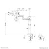 Neomounts DS60-425WH1 Monitor arm 17-27" - space saving_thumb_20