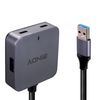 Lindy 43388 Schnittstellen-Hub USB 3.2 Gen 1 (3.1 Gen 1) Type-A 5000 Mbit/s Schwarz, Grau_thumb_4