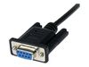 StarTech.com 1m Black DB9 RS232 Serial Null Modem Cable F/M - DB9 Male to Female - 9 pin Null Modem Cable - 1x DB9 (M), 1x DB9 (F), Black - null modem cable - 1 m_thumb_3
