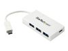StarTech.com 4 Port USB-C Hub - USB C und 3x USB-A - USB 3.0 Hub - Weiß - 4 Port USB Hub - USB Port Expander - USB Typ C Hub - Hub - 4 Anschlüsse_thumb_2