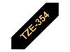 Brother laminated tape TZe-354 - Gold on black_thumb_1
