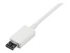 StarTech.com 3.3 ft. (1 m) USB to Micro USB Cable - USB 2.0 A to Micro B - White - Micro USB Cable (USBPAUB1MW) - USB cable - 1 m_thumb_3