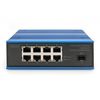 DIGITUS Industrial Ethernet Switch - 9 Ports - 8x Base-Tx (10/100/1000) - 1x Base-Sx (1000) SFP - PoE_thumb_1