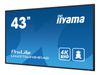 iiyama ProLite LH4375UHS-B1AG 43" Class (42.5" viewable) LED-backlit LCD display - 4K - for digital signage_thumb_3