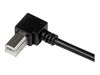 StarTech.com 1m USB 2.0 A to Right Angle B Cable Cord - 1 m USB Printer Cable - Right Angle USB B Cable - 1x USB A (M), 1x USB B (M) (USBAB1MR) - USB cable - 1 m_thumb_3