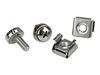 StarTech.com M5 Mounting Screws and Cage Nuts for Server Rack Cabinet - Pack of 100 Server Rack Screws (CABSCREWM52) rack screws and nuts_thumb_2