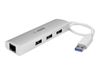 StarTech.com 3-Port USB 3.0 Hub with Gigabit Ethernet - Up to 5Gbps - Portable USB Port Expander with Built-in Cable (ST3300G3UA) - hub - 3 ports_thumb_5