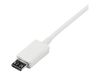 StarTech.com 2m White Micro USB Cable Cord - A to Micro B - Micro USB Charging Data Cable - USB 2.0 - 1x USB A Male, 1x USB Micro B Male (USBPAUB2MW) - USB cable - Micro-USB Type B to USB - 2 m_thumb_3