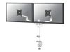 Neomounts DS60-425WH2 mounting kit - full-motion - for 2 monitors - white_thumb_1