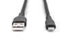 Digitus Lightning silicone connection cable, USB-A - Lightning 1m, black_thumb_5