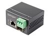 StarTech.com PoE + Industrial Media Converter 30W - Medienkonverter LWL Kupfer - Singlemode-/Multimode Glasfaser auf Kupfer Gigabit Ethernet - Mini/Kompaktgröße - IP-30/ -40&deg;C bis 75&deg;C (IMC1GSFP30W) - Medienkonverter - 10Mb LAN, 100Mb LAN, 1GbE_thumb_1