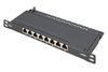 Digitus CAT 6A Slim Patch Panel, shielded, 8-port, 0.5 U, 10", black_thumb_1