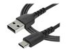 StarTech.com 2m USB A to USB C Charging Cable - Durable Fast Charge & Sync USB 2.0 to USB Type C Data Cord - Aramid Fiber M/M 60W Black - USB-C cable - 2 m_thumb_2