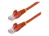 StarTech.com 1m Red Cat5e / Cat 5 Snagless Patch Cable - patch cable - 1 m - red_thumb_1