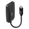 Lindy 43337 Videokabel-Adapter 0,13 m USB Typ-C DisplayPort Schwarz_thumb_1