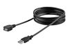 StarTech.com 6 ft Black USB 2.0 Extension Cable A to A - M/F - USB extension cable - USB (M) to USB (F) - USB 2.0 - 6 ft - black - USBEXTAA6BK - USB extension cable - USB to USB - 1.8 m_thumb_2
