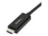 StarTech.com Mini DisplayPort to HDMI Adapter Cable - mDP to HDMI Adapter with Built-in Cable - Black - 3 m (10 ft.) - Ultra HD 4K 30Hz (MDP2HDMM3MB) - video cable - 3 m_thumb_2