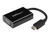 StarTech.com USB C to VGA Adapter with 60W Power Delivery Pass-Through - 1080p USB Type-C to VGA Video Converter w/ Charging - Black - external video adapter_thumb_1