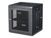 StarTech.com 12U 19" Wall Mount Network Cabinet, 16" Deep Hinged Locking IT Network Switch Depth Enclosure, Vented Computer Equipment Data Rack with Shelf & Flexible Side Panels, Assembled - 12U Vented Cabinet (RK12WALHM) - rack enclosure cabinet - 12U_thumb_1