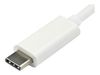 StarTech.com USB-C to VGA Adapter - White - 1080p - Video Converter For Your MacBook Pro / Projector / VGA Display (CDP2VGAW) - external video adapter - white_thumb_5