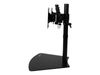 StarTech.com Dual Monitor Mount - Supports Monitors 12" to 24" - Adjustable - VESA Monitor Stand for Desk - Low Profile Base - Horizontal - Black (ARMBARDUO) - stand (adjustable arm)_thumb_4