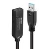 Lindy 43375 USB Kabel USB 3.2 Gen 1 (3.1 Gen 1) 20 m USB A Schwarz_thumb_1