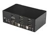 StarTech.com Dual Monitor DisplayPort KVM Switch - 2 Port - USB 2.0 Hub - Audio and Microphone - DP KVM Switch (SV231DPDDUA) - KVM / audio switch - 2 ports_thumb_3