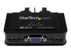 StarTech.com 2 Port VGA USB KVM Switch Kabel - VGA KVM Umschalter USB Powered mit Fernumschaltung - KVM-Switch - 2 Anschlüsse_thumb_3