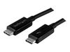 StarTech.com 20Gbps Thunderbolt 3 Cable - 3.3ft/1m - Black - 4k 60Hz - Certified TB3 USB-C to USB-C Charger Cord w/ 100W Power Delivery (TBLT3MM1M) - Thunderbolt cable - 1 m_thumb_1