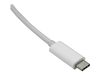 StarTech.com 6ft (2m) USB C to HDMI Cable - 4K 60Hz USB Type C DP Alt Mode to HDMI 2.0 Video Display Adapter Cable - Works w/Thunderbolt 3 (CDP2HD2MWNL) - external video adapter - VL100 - white_thumb_3