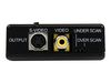 StarTech.com High Resolution VGA to Composite (RCA) or S-Video Converter - PC to TV Video Adapter - 1600x1200 RGB to TV (VGA2VID) - video converter - black_thumb_4