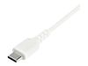 StarTech.com 2m USB A to USB C Charging Cable - Durable Fast Charge & Sync USB 2.0 to USB Type C Data Cord - Aramid Fiber M/M 60W White - USB-C cable - 2 m_thumb_3