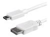StarTech.com 3ft/1m USB C to DisplayPort 1.2 Cable 4K 60Hz, USB-C to DisplayPort Adapter Cable HBR2, USB Type-C DP Alt Mode to DP Monitor Video Cable, Compatible with Thunderbolt 3, White - USB-C Male to DP Male (CDP2DPMM1MW) - external video adapter - ST_thumb_2