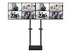 Neomounts ADM-875BL2 mounting component - micro adjustable - for 2 flat panels - black_thumb_6