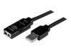 StarTech.com 10m USB 2.0 Active Extension Cable M/F - 10 meter USB 2.0 Repeater / Extender Cable USB A (M) to USB A (F) 10 m Black - 3 ft (USB2AAEXT10M) - USB extension cable - 10 m_thumb_1