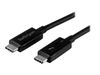 StarTech.com 40Gbps Thunderbolt 3 Cable - 1.6ft/0.5m - Black - 5k 60Hz/4k 60Hz - Certified TB3 USB-C Charger Cord w/ 100W Power Delivery (TBLT34MM50CM) - Thunderbolt cable - 50 cm_thumb_3